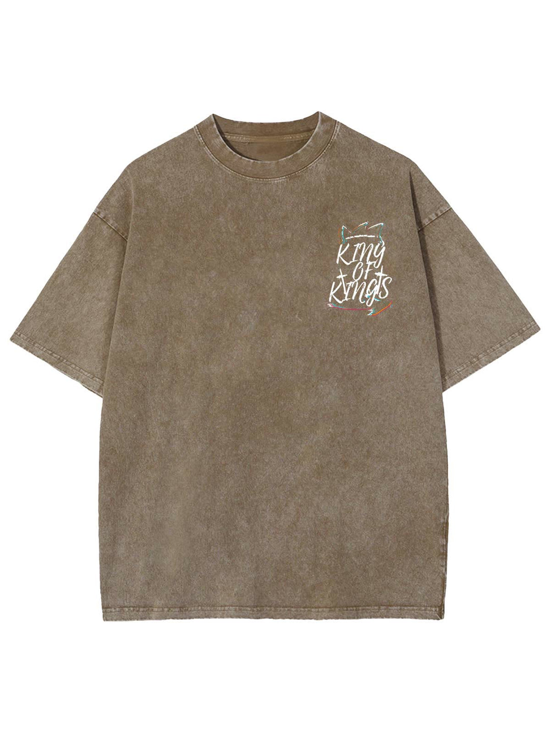 Christianartworkshop King Of Kings Unisex Washed T-shirt - image 12