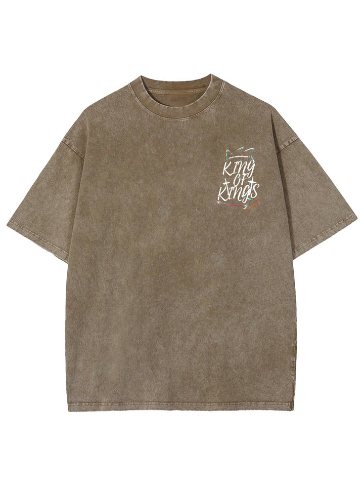 Christianartworkshop King Of Kings Unisex Washed T-shirt - image 12