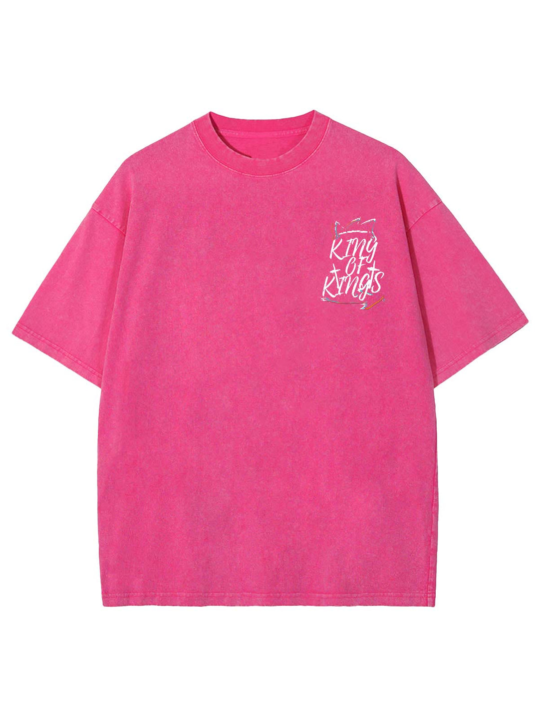 Christianartworkshop King Of Kings Unisex Washed T-shirt - image 8