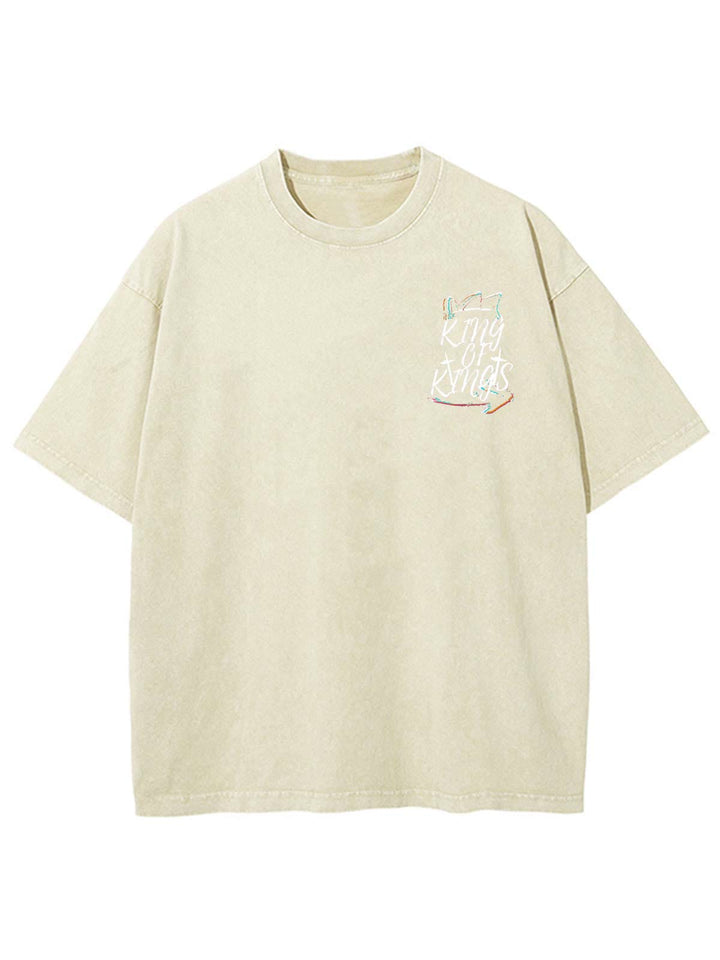 Christianartworkshop King Of Kings Unisex Washed T-shirt - image 2