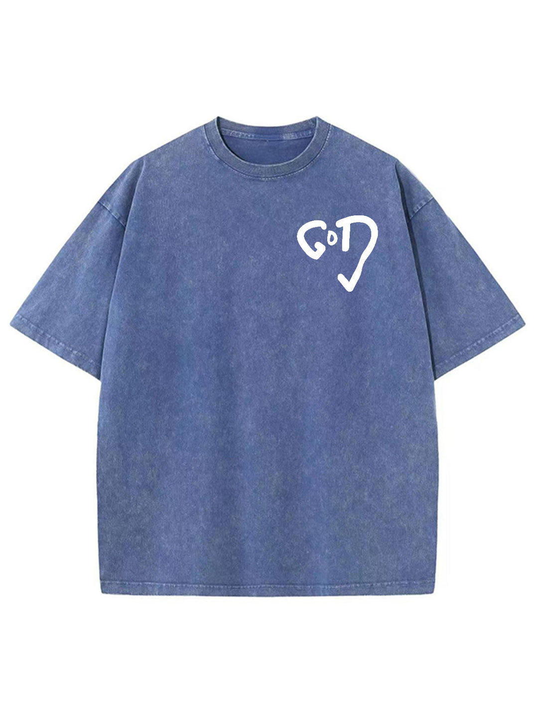 Christianartworkshop God Heart Unisex Washed T-shirt - image 8