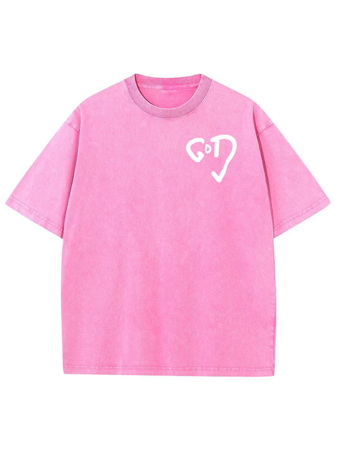 Christianartworkshop God Heart Unisex Washed T-shirt - image 10