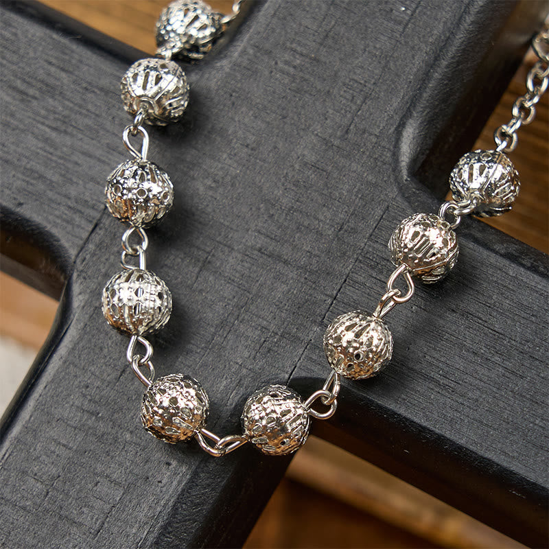 Christianartworkshop Miraculous Medal & Crucifix Adjustable Simple Casual Bracelet - image 3