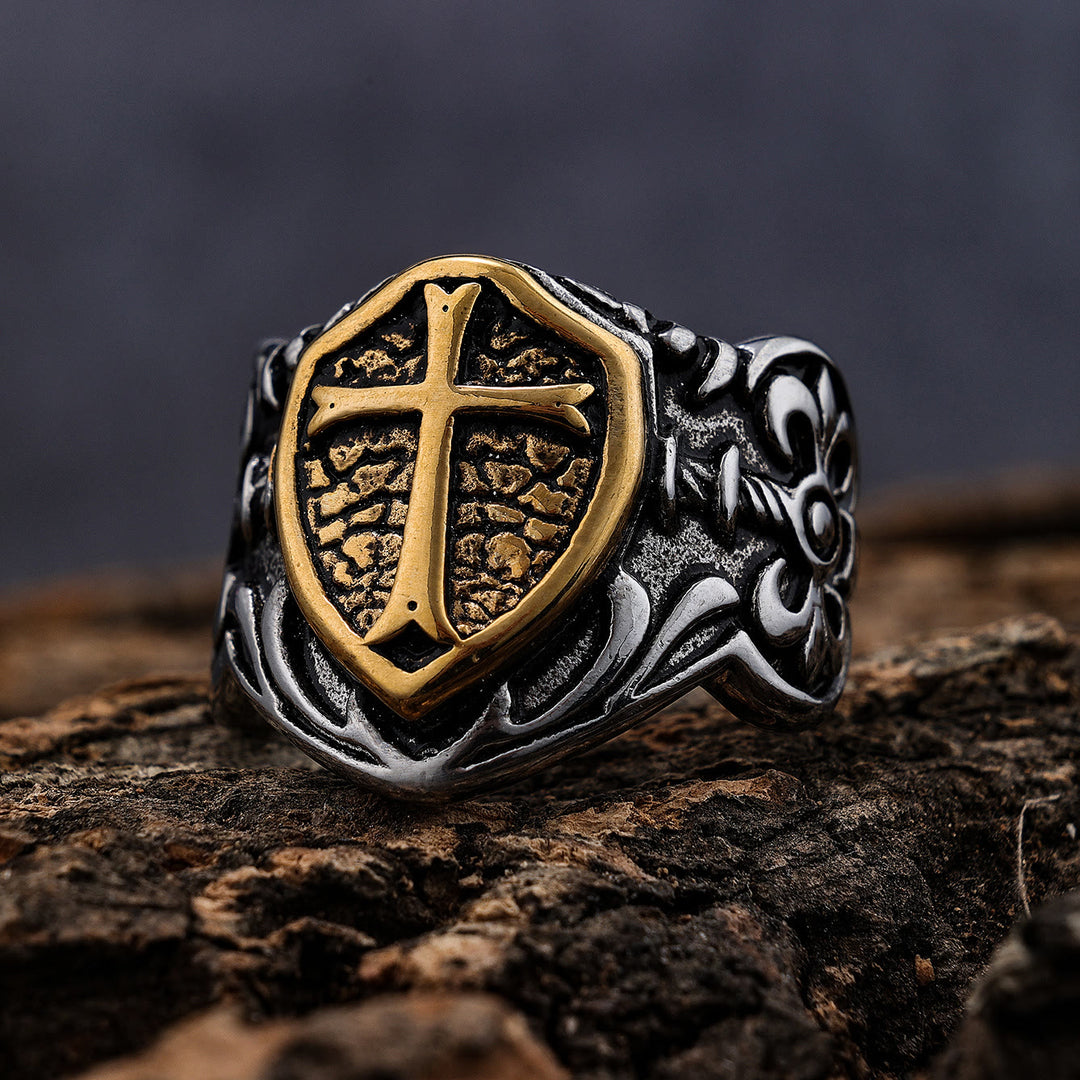 Christianartworkshop Exclusive Crafted Cross Ring - Expression of Daily Faith  - US14 - image 1