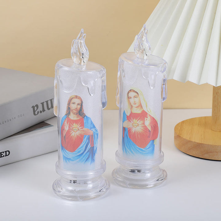 Christianartworkshop Classic Holy Family Decorative Candle -A Luminary of Faith and Devotion - image 6