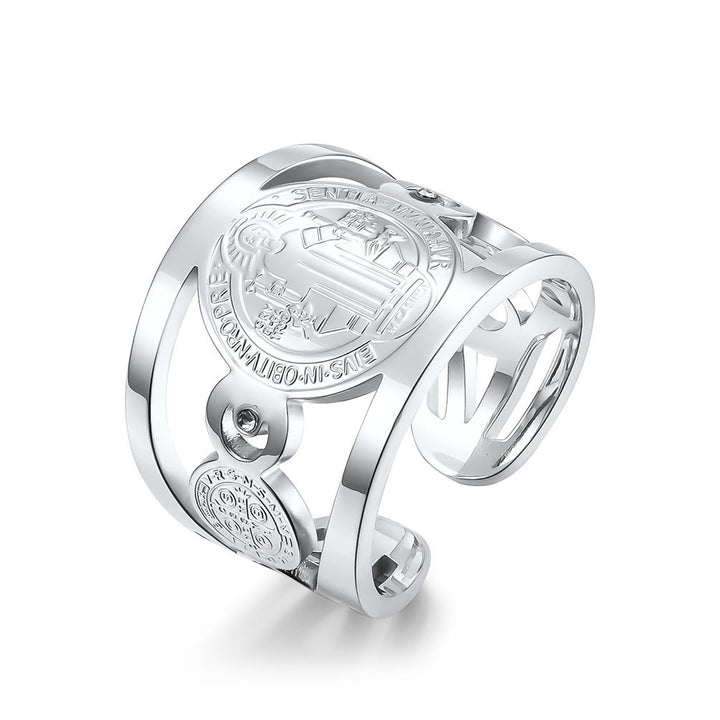 Christianartworkshop St. Benedict Ring - Divine Protection and Eternal Blessings - image 6
