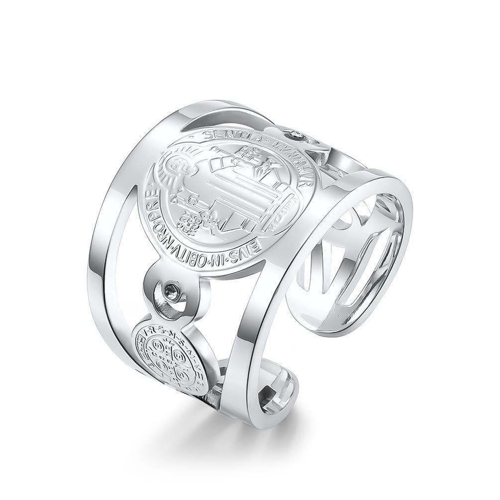 Christianartworkshop St. Benedict Ring - Divine Protection and Eternal Blessings - image 5
