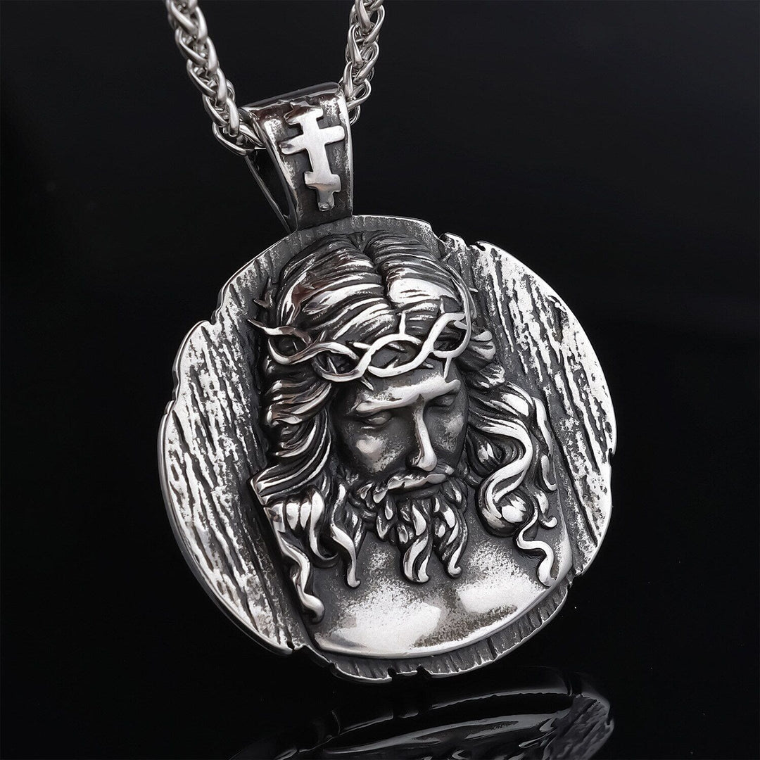 Christianartworkshop Jesus Crown of Thorns Pendant Necklace - A Profound Symbol of Faith and Devotion - Jesus Crown of Thorns - image 1