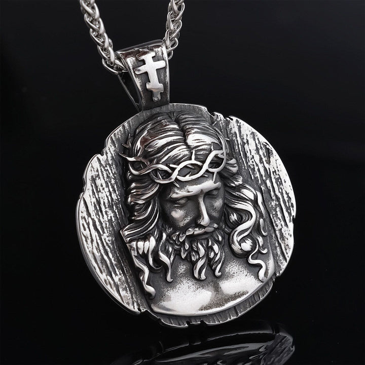 Christianartworkshop Jesus Crown of Thorns Pendant Necklace - A Profound Symbol of Faith and Devotion - Jesus Crown of Thorns - image 1