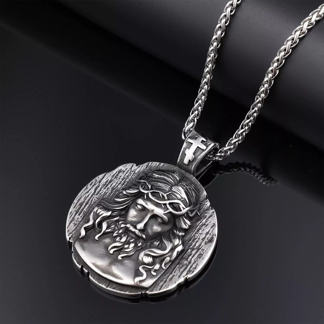 Christianartworkshop Jesus Crown of Thorns Pendant Necklace - A Profound Symbol of Faith and Devotion - image 3