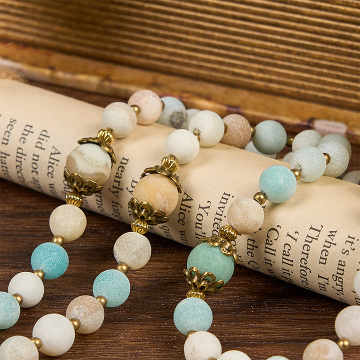 Christianartworkshop Handmade 8mm Matte Amazonite Rosary - A Timeless Piece of Devotion - image 8