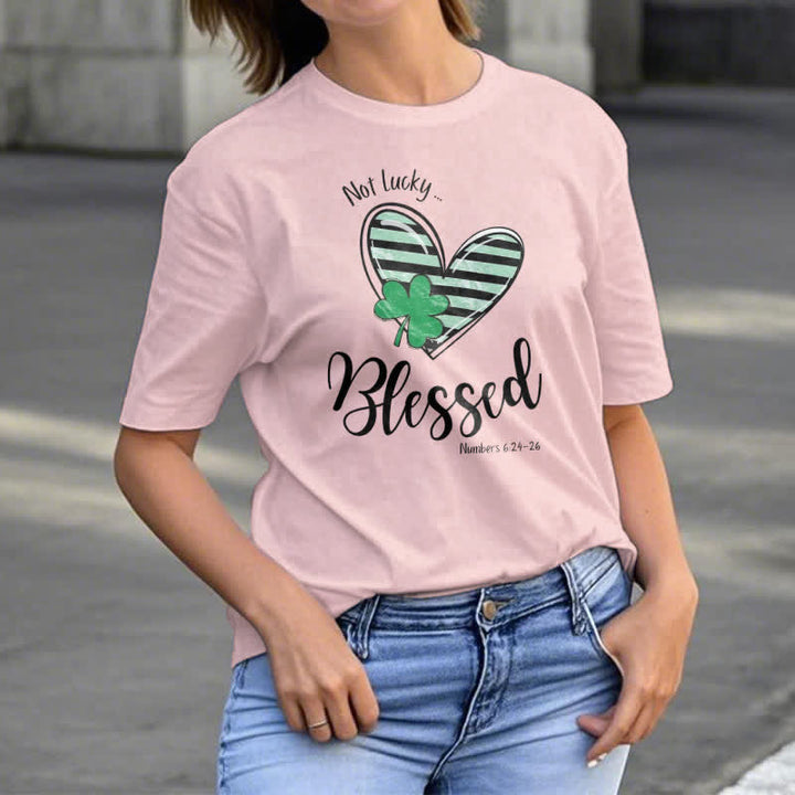Christianartworkshop Blessed Beyond the Luck of the Irish Faith-Inspired T-Shirt - image 18