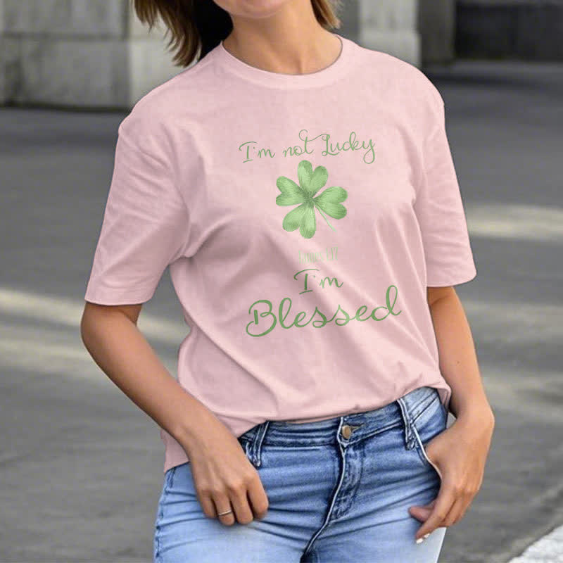 Christianartworkshop I'M Not Lucky I'm Blessed Faith-Inspired T-Shirt - image 24