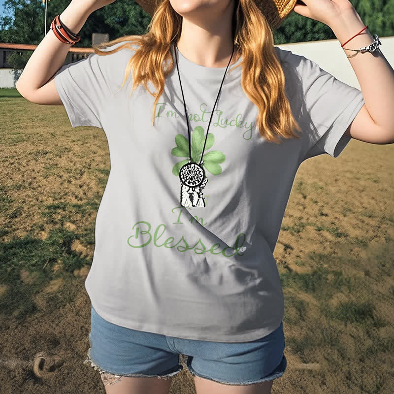 Christianartworkshop I'M Not Lucky I'm Blessed Faith-Inspired T-Shirt - image 18