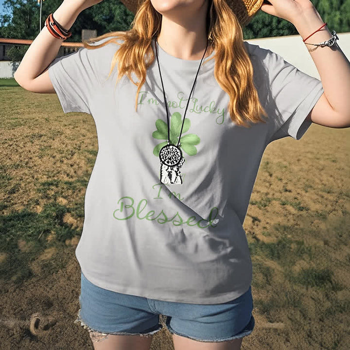 Christianartworkshop I'M Not Lucky I'm Blessed Faith-Inspired T-Shirt - image 18