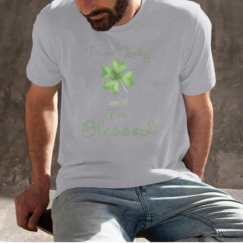 Christianartworkshop I'M Not Lucky I'm Blessed Faith-Inspired T-Shirt - image 19