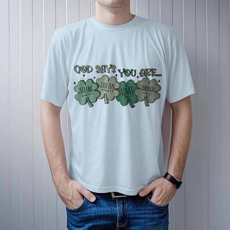 Christianartworkshop Divine Shamrock: God's Promises Faith-Inspired T-Shirt - image 13