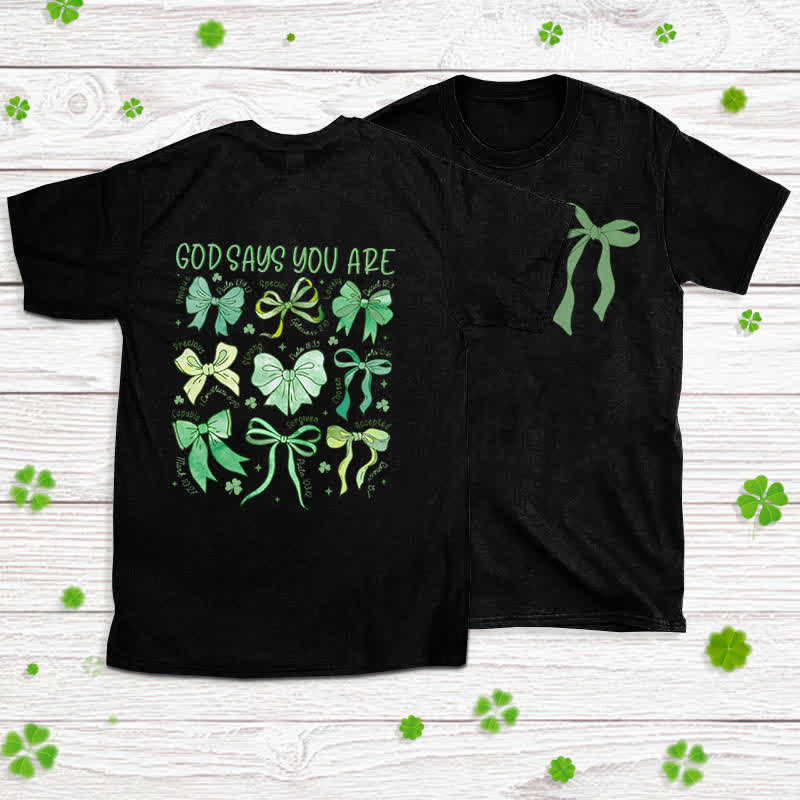 Christianartworkshop Threads of Faith Symbols of Blessing Faith-Inspired T-Shirt - Black - 2XL - image 0