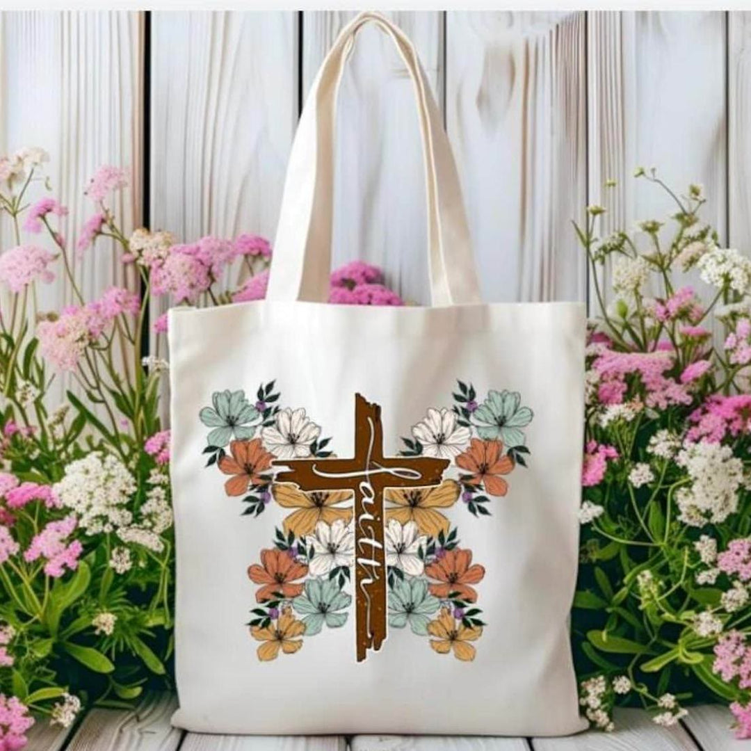 Christianartworkshop Blooming Faith Tote Carry Hope and Inspiration - image 4