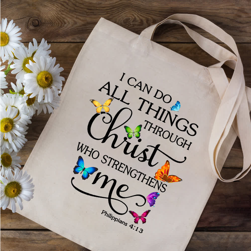 Christianartworkshop Christian Faith Inspirational Canvas Tote Bag - G18506-TBBG-F - image 1