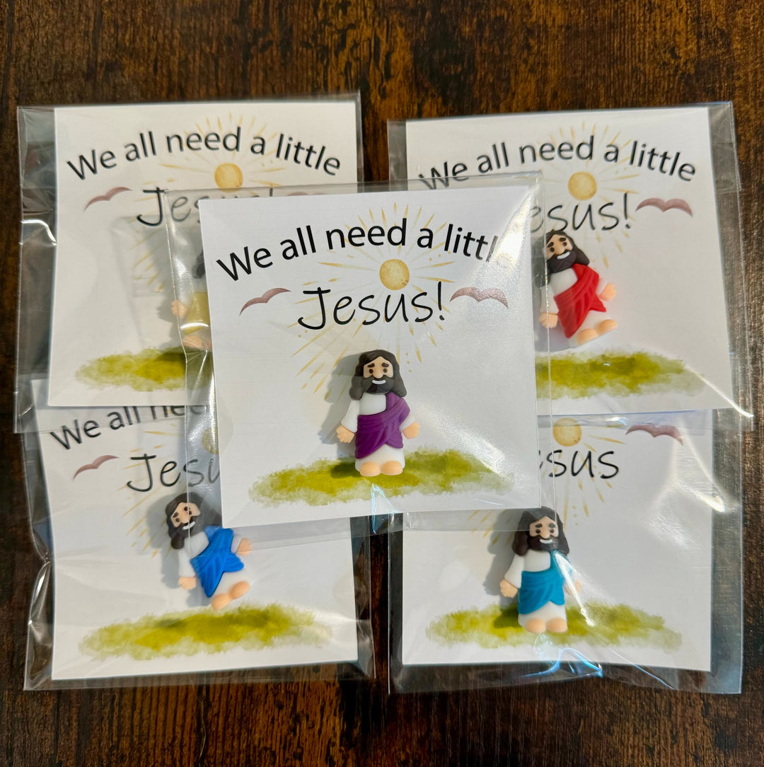 Christianartworkshop 5/10/20/30pcs We All Need A Little Jesus Figurine – A Touch of Divine Presence Father's Day Gift - 30pcs/set - image 1
