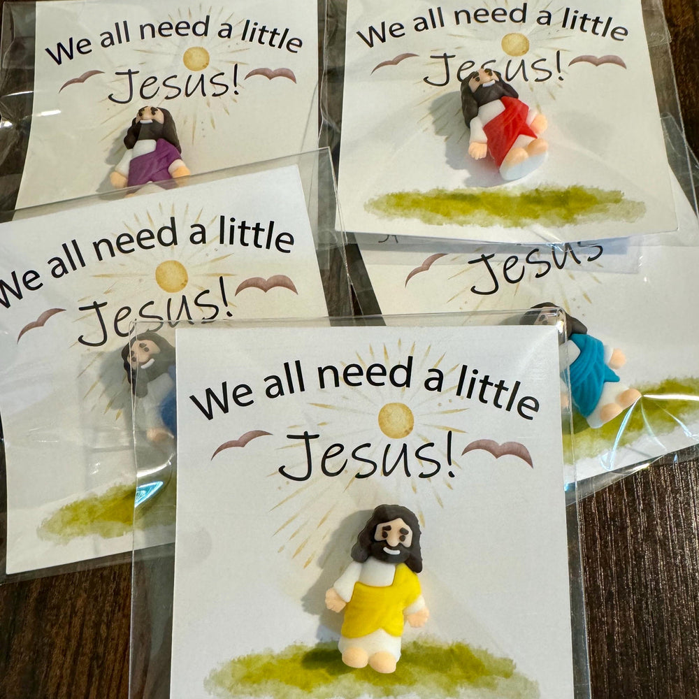 Christianartworkshop 5/10/20/30pcs We All Need A Little Jesus Figurine – A Touch of Divine Presence Father's Day Gift - image 2