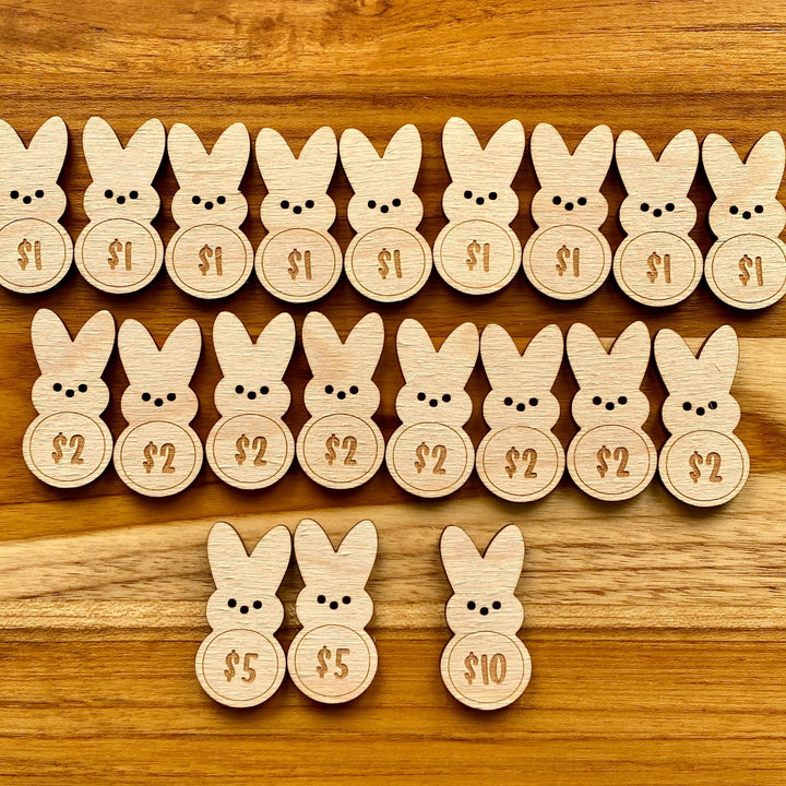 Christianartworkshop Easter Egg Filler - Engraved Bunny Shaped Easter Egg Filler Tokens with Activities - image 6