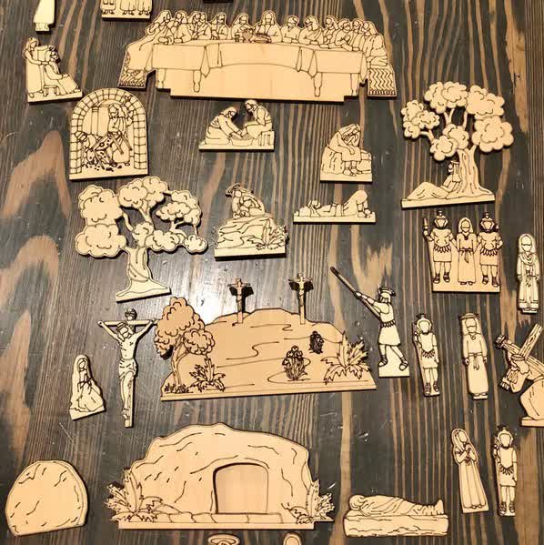 Christianartworkshop Life of Jesus Wooden Easter Puzzle Set - A Journey Through His Life - image 6