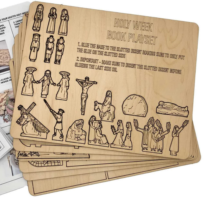 Christianartworkshop Life of Jesus Wooden Easter Puzzle Set - A Journey Through His Life - image 2