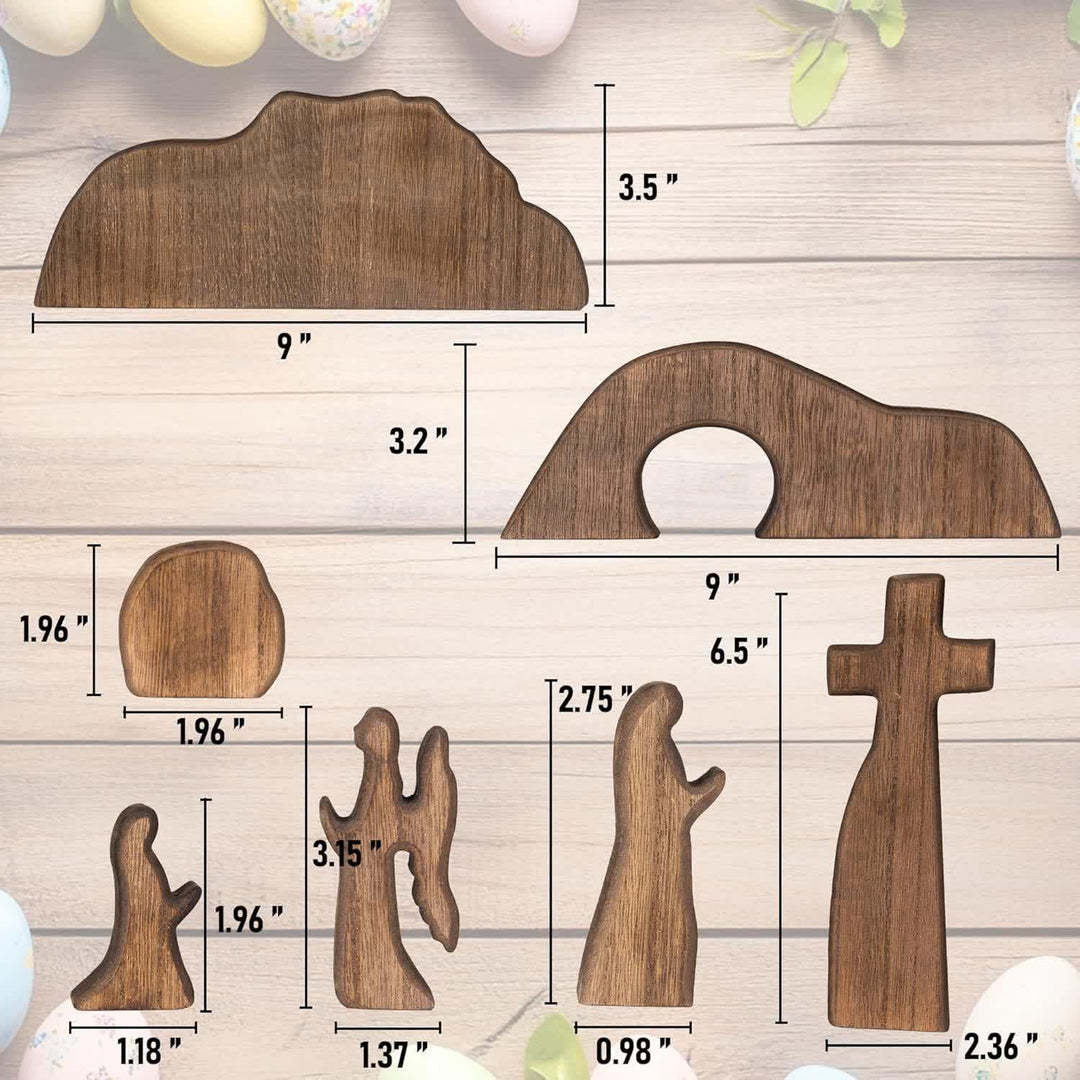 Christianartworkshop He is Risen The Empty Tomb Easter Scene Ornament - Celebrate the Spirit of Resurrection - image 4