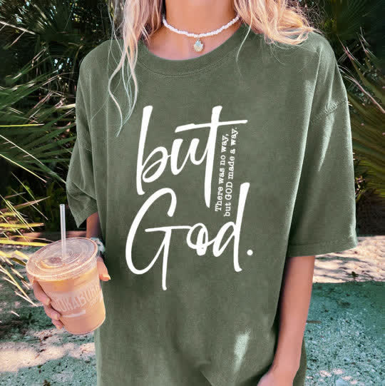 Christianartworkshop "But God" Washed T-Shirt - image 5