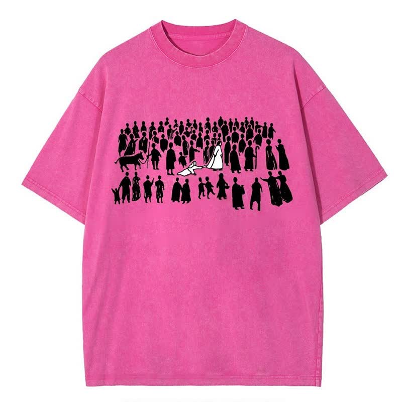 Christianartworkshop By His Wounds Washed T-shirt - Pink - 4XL - image 11