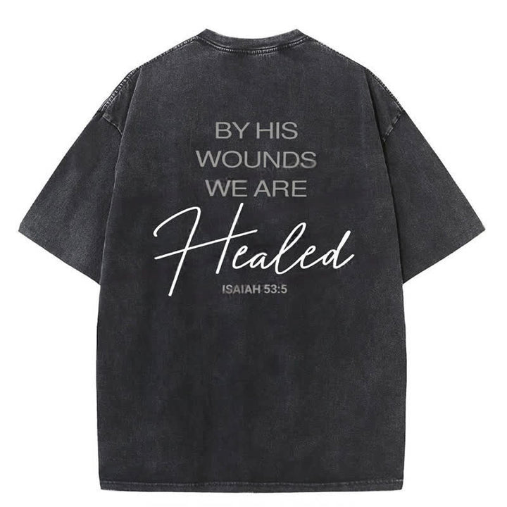 Christianartworkshop By His Wounds Washed T-shirt - image 6
