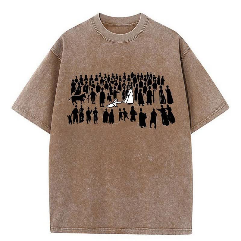 Christianartworkshop By His Wounds Washed T-shirt - Coffee - 4XL - image 1