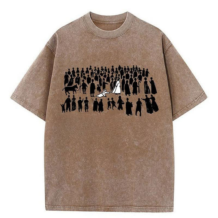 Christianartworkshop By His Wounds Washed T-shirt - Coffee - 4XL - image 1