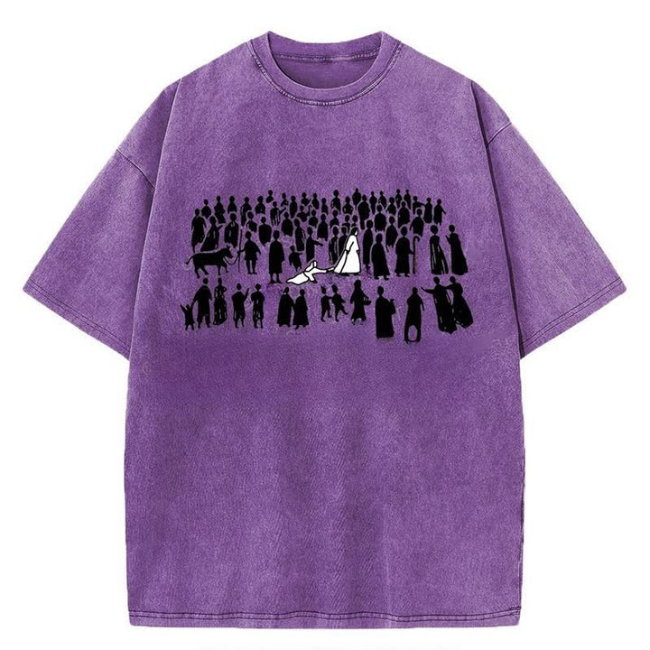 Christianartworkshop By His Wounds Washed T-shirt - Purple - 4XL - image 15