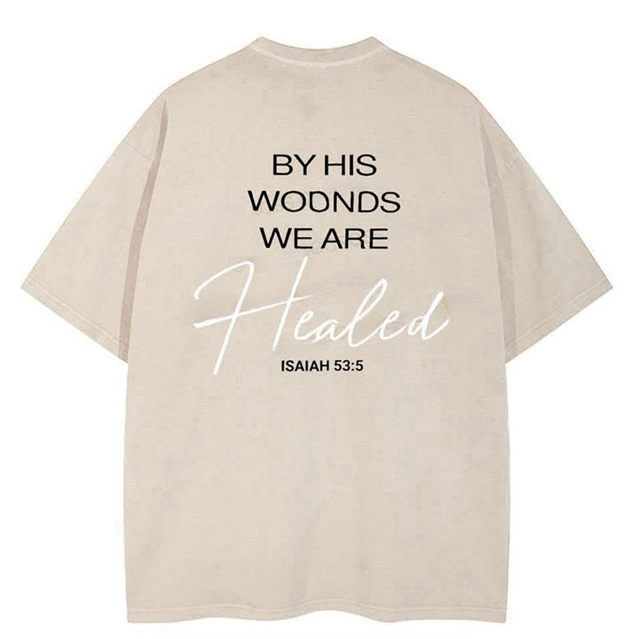 Christianartworkshop By His Wounds Washed T-shirt - image 4
