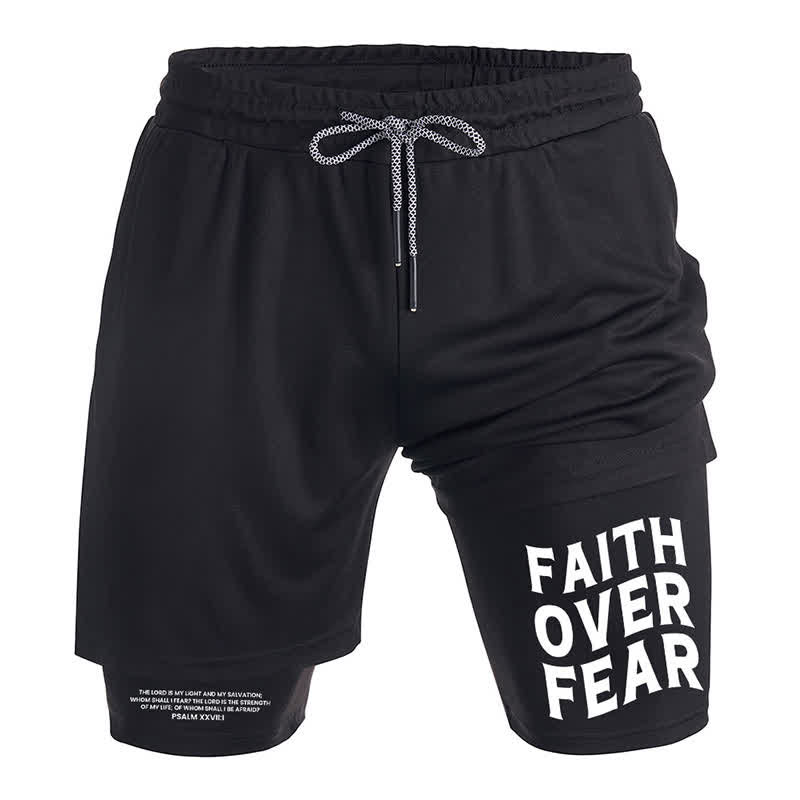 Christianartworkshop Faith Over Fear Christian Performance Shorts - image 2