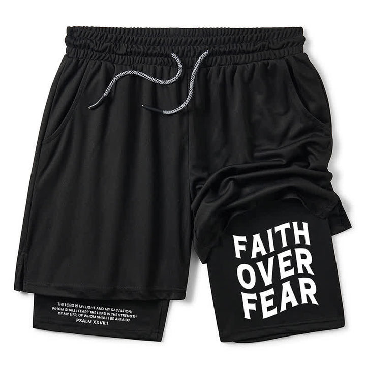 Christianartworkshop Faith Over Fear Christian Performance Shorts - Shorts - 3XL - image 1