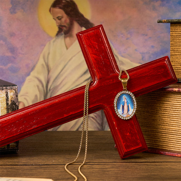 Christianartworkshop Divine Grace with the Miraculous Medal Necklace - A Testament to Faith - image 2