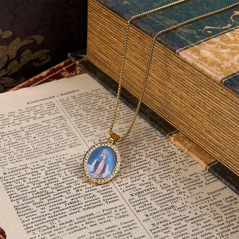 Christianartworkshop Divine Grace with the Miraculous Medal Necklace - A Testament to Faith - image 6