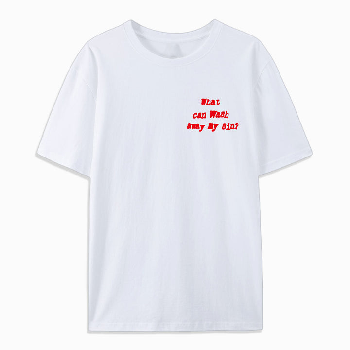 Christianartworkshop Nothing But Blood Of Jesus Cotton T-Shirt - image 3