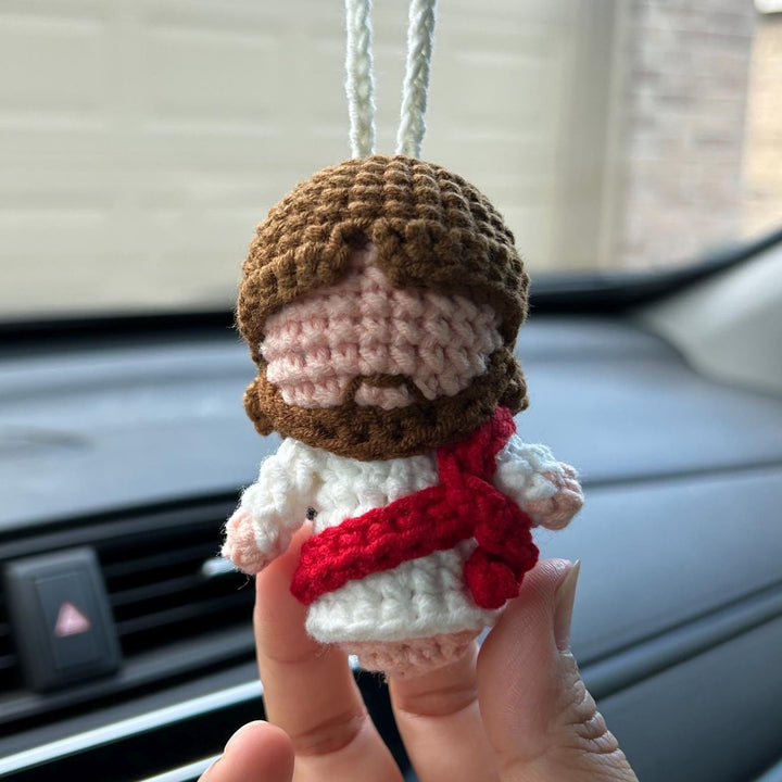 Christianartworkshop Jesus Crochet Keychain/Pendant - A Beautiful Reminder of Christ's Love - Hanging Ornament - image 3