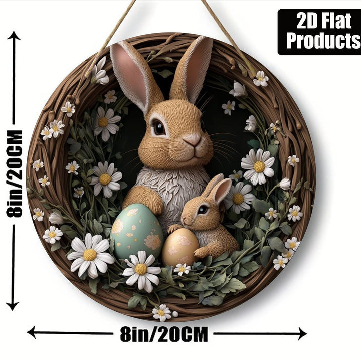Christianartworkshop Resurrection & Vitality: Easter Bunny Wooden Hanging Pendant Ornament - image 4