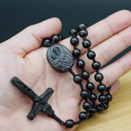 Christianartworkshop Olive Wood Beads Crucifix Prayer Rosary - image 8