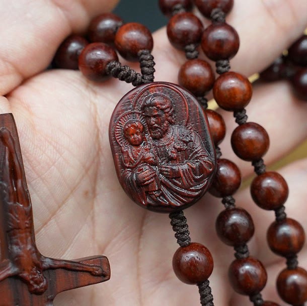 Christianartworkshop Olive Wood Beads Crucifix Prayer Rosary - image 9