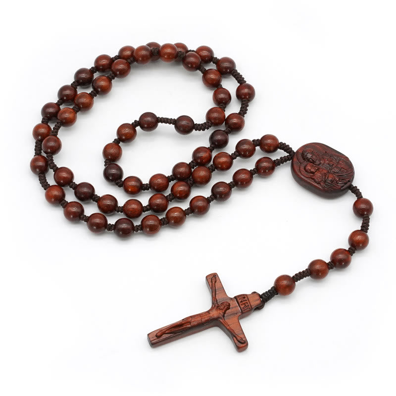 Christianartworkshop Olive Wood Beads Crucifix Prayer Rosary - image 11