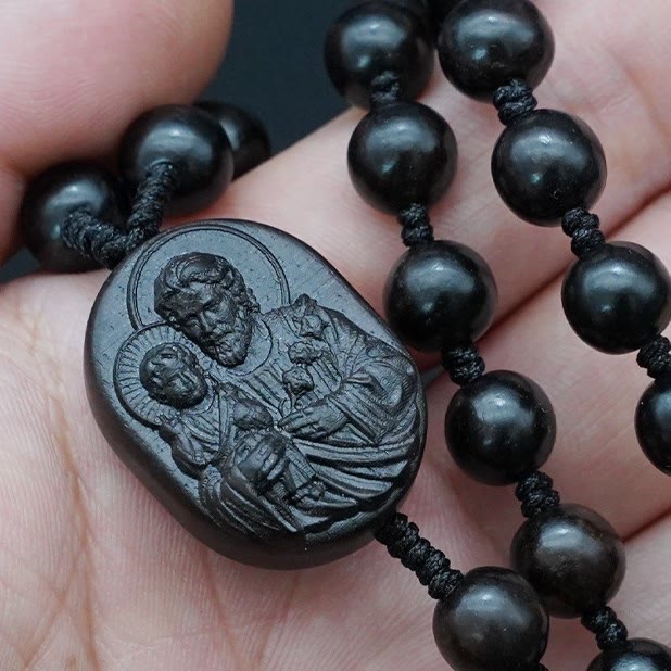Christianartworkshop Olive Wood Beads Crucifix Prayer Rosary - image 10