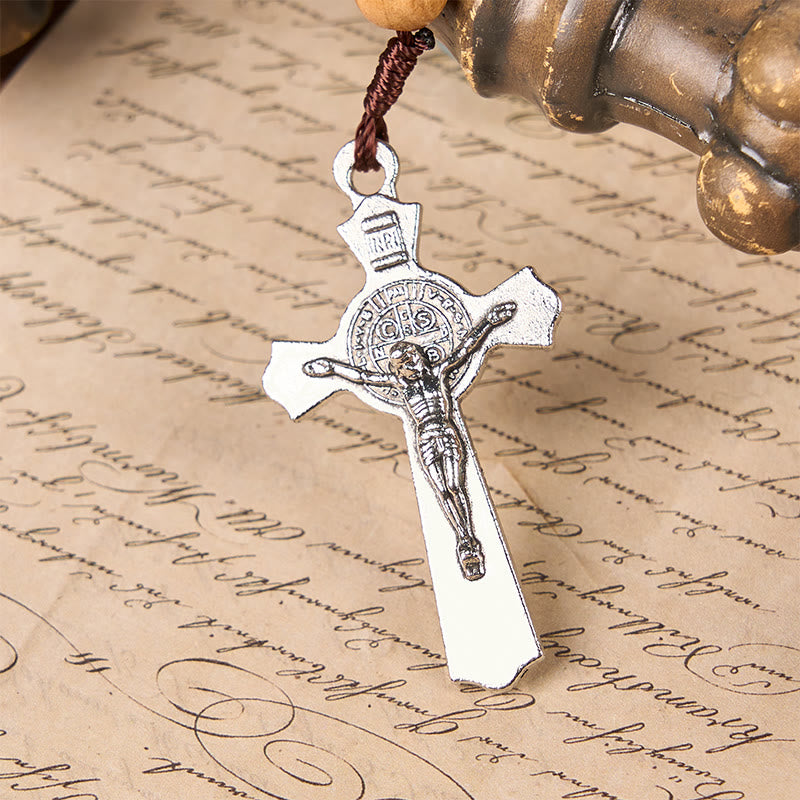 Christianartworkshop Jesus Icon & Crucifix 8mm Natural Green Jade Rosary - Handcrafted Rosary Beads - image 6
