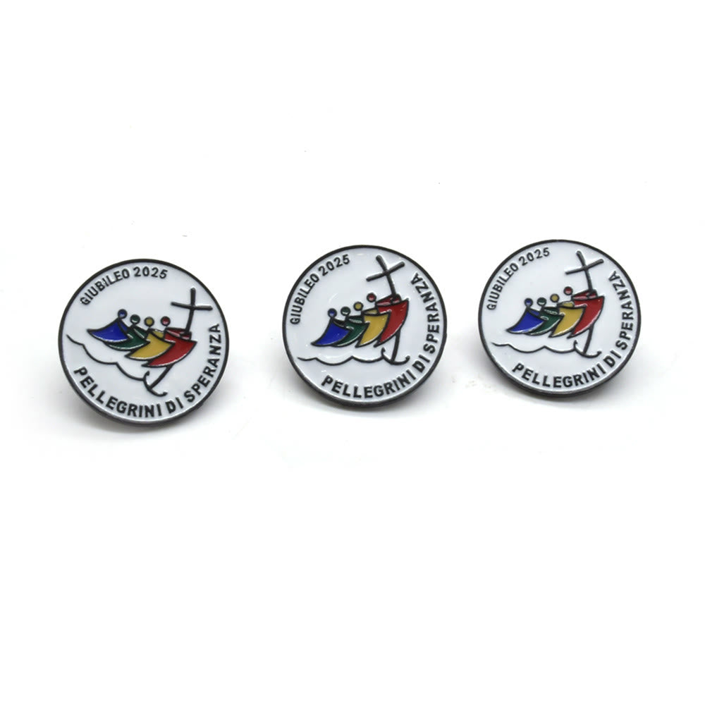 Christianartworkshop 3pcs/set Jubilee Pilgrim Badge Set: Embrace the Spirit of Christian Millennium - image 4